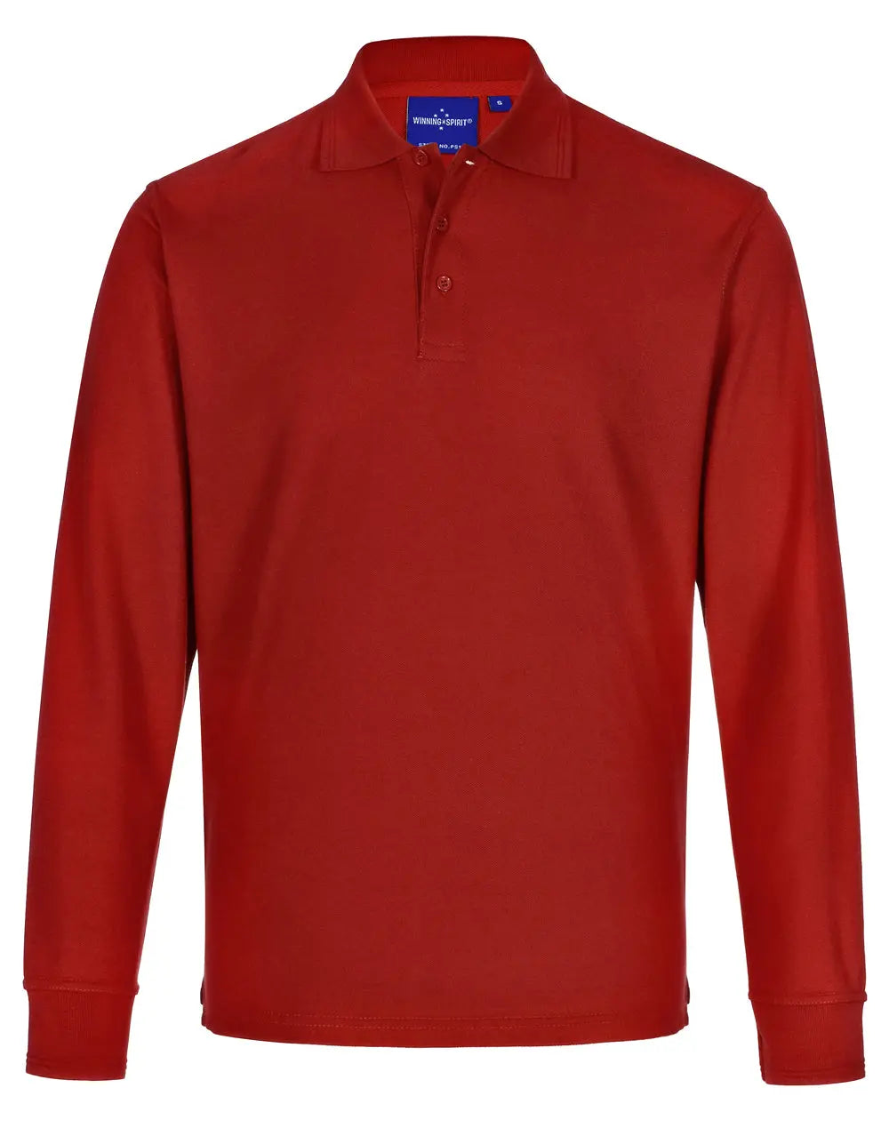Winning Spirit Traditional Poly/Cotton Unisex Polo Shirt PS12 Casual Wear Winning Spirit Red XS